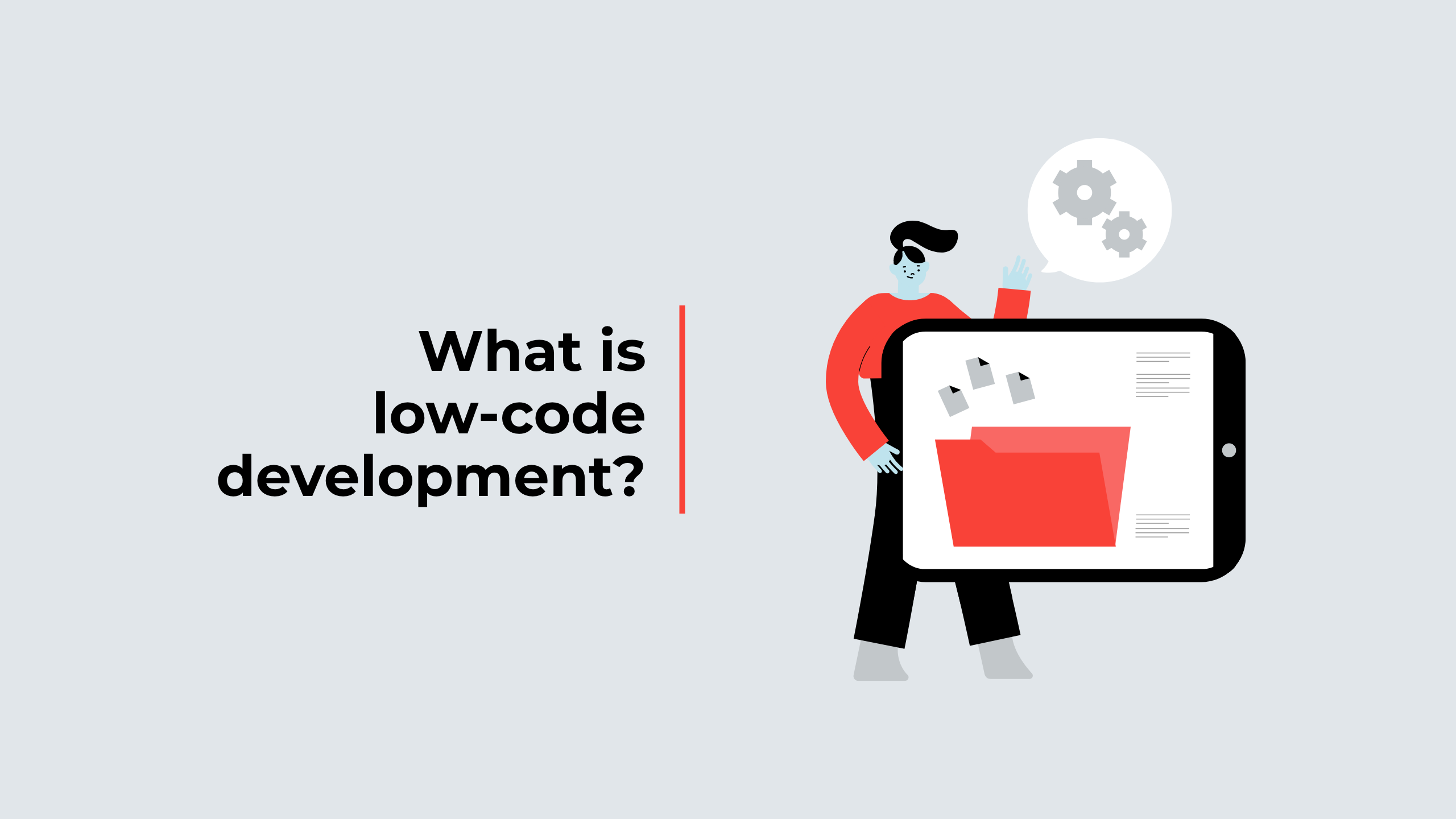 What is low-code development?
